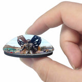 Point Pleasant Mothman Museum West Virginia USA 3D Fridge Magnet Crystal Glass