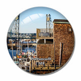 Portsmouth New Hampshire USA 3D Fridge Magnet Crystal Glass