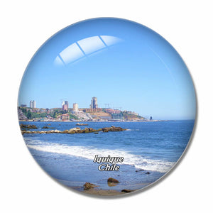 Chile Iquique 3D Fridge Magnet Crystal Glass