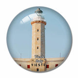 Italy Vieste Tower 3D Fridge Magnet Crystal Glass