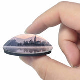 Slovenia Bled Winter Lake Island 3D Fridge Magnet Crystal Glass