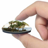 Chile Anakena Beach Easter Island 3D Fridge Magnet Crystal Glass