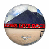 USA America Rock & Roll Hall of Fame Cleveland 3D Fridge Magnet Crystal Glass
