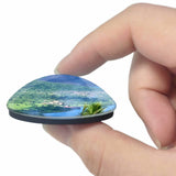 Papua New Guinea Rabaul Volcano 3D Fridge Magnet Crystal Glass