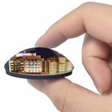 USA America Raleigh Night 3D Fridge Magnet Crystal Glass