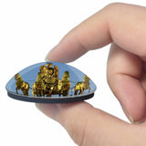 Germany Quadriga Berlin Brandenburg Gate 3D Fridge Magnet Crystal Glass