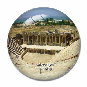 Turkey Greek Amphitheater Manavgat 3D Fridge Magnet Crystal Glass