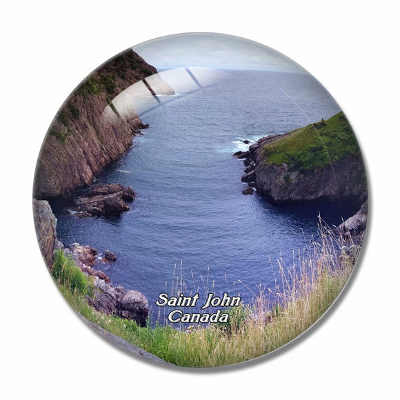 Canada Signal Hill Saint John 3D Fridge Magnet Crystal Glass