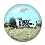 USA America Rapid  Bear Country 3D Fridge Magnet Crystal Glass
