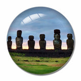 Ahu Tongariki Easter Island Chile 3D Fridge Magnet Crystal Glass