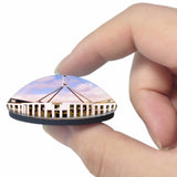 Australian Parliament House Canberra 3D Fridge Magnet Crystal Glass