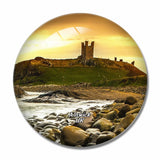 UK England Alnwick Dunstanburgh Castle 3D Fridge Magnet Crystal Glass