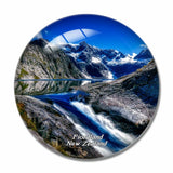 New Zealand Fiordland National Park 3D Fridge Magnet Crystal Glass