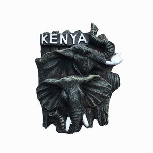 Elephant Kenya Fridge Magnet 3D Resin