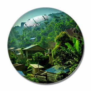 Congo 3D Fridge Magnet Crystal Glass