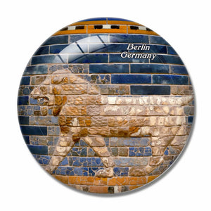 Germany Pergamon Museum Berlin 3D Fridge Magnet Crystal Glass