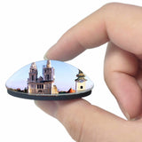 Croatia Cathedral of the Assumption Zagreb 3D Fridge Magnet Crystal Glass