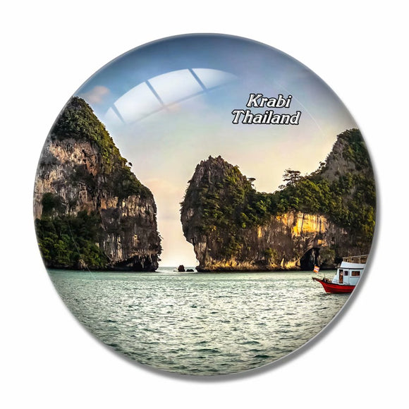 Thailand Krabi 3D Fridge Magnet Crystal Glass