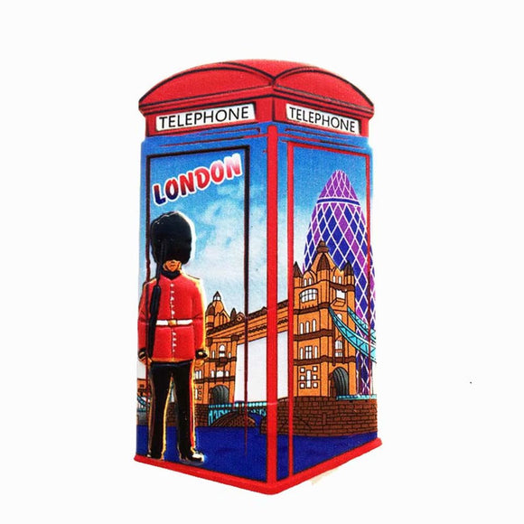 Telephone Box London England UK Fridge Magnet 3D Resin