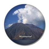 Volcanic Montserrat UK 3D Fridge Magnet Crystal Glass