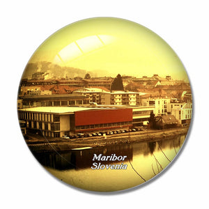 Maribor Slovenia 3D Fridge Magnet Crystal Glass