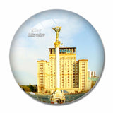 Independence Square Kiev Ukraine 3D Fridge Magnet Crystal Glass