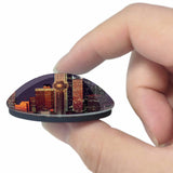 America USA Dallas Skyline 3D Fridge Magnet Crystal Glass