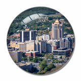 USA America Roanoke Virginia 3D Fridge Magnet Crystal Glass