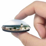 Ukraine Khotyn Fortress 3D Fridge Magnet Crystal Glass