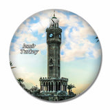 Turkey Clock Tower Izmir 3D Fridge Magnet Crystal Glass