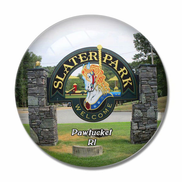 Pawtucket Park Rhode Island USA 3D Fridge Magnet Crystal Glass