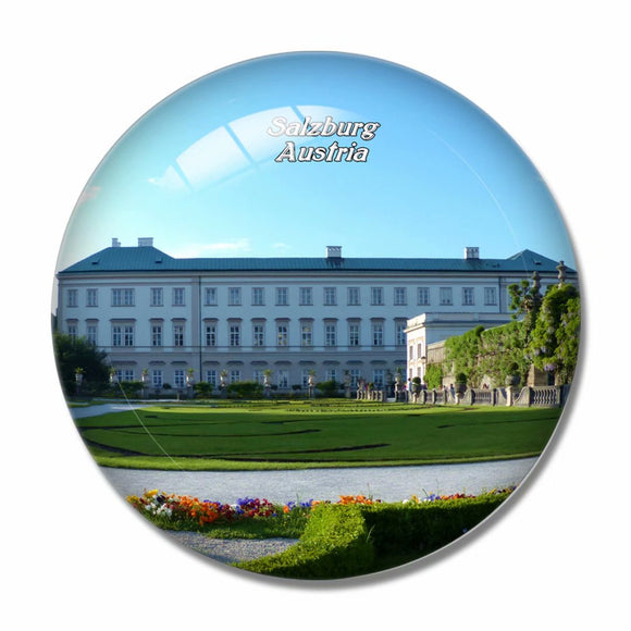 Austria Mirabell Palace and Gardens Salzburg 3D Fridge Magnet Crystal Glass