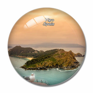 Spain Vigo 3D Fridge Magnet Crystal Glass