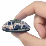 USA America Roanoke Virginia 3D Fridge Magnet Crystal Glass