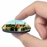 Old Town of Tallinn Estonia 3D Fridge Magnet Crystal Glass