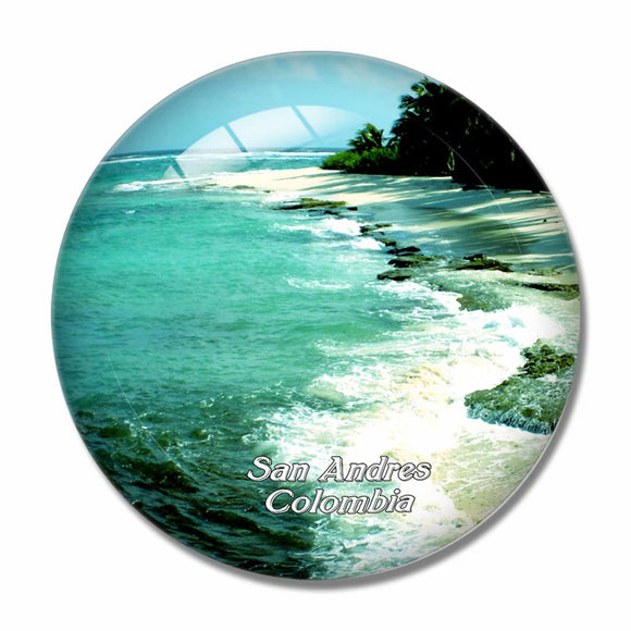 Colombia San Andres 3D Fridge Magnet Crystal Glass