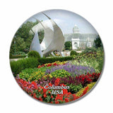 USA America Franklin Park Columbus 3D Fridge Magnet Crystal Glass