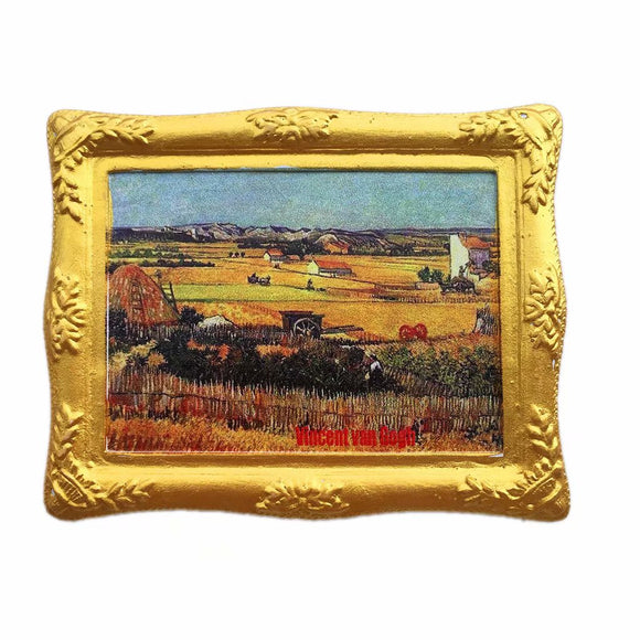 Van Gogh Wheatfield Netherlands Holland Fridge Magnet 3D Resin