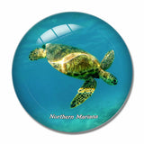 Northern Mariana USA Turtle 3D Fridge Magnet Crystal Glass