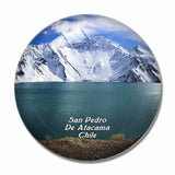 Chile Lagunas Miscanti y Miniques San Pedro De Atacama 3D Fridge Magnet Crystal Glass