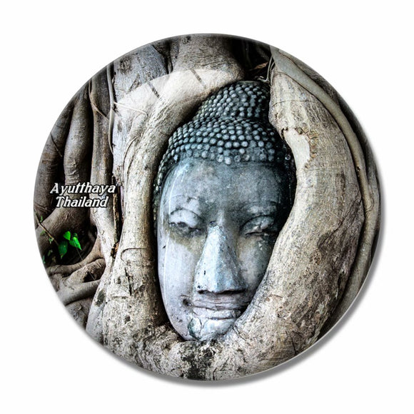 Thailand Ayutthaya 3D Fridge Magnet Crystal Glass