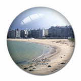 Uruguay Beach Montevideo 3D Fridge Magnet Crystal Glass