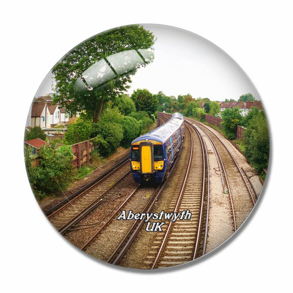 UK England Vale of Rheidol Railway Aberystwyth 3D Fridge Magnet Crystal Glass