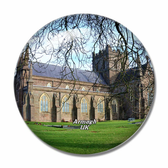 UK England Armagh Church of Ireland 3D Fridge Magnet Crystal Glass