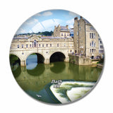 UK England Bath Pulteney Bridge 3D Fridge Magnet Crystal Glass