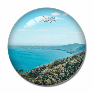 Nicaragua Masaya 3D Fridge Magnet Crystal Glass