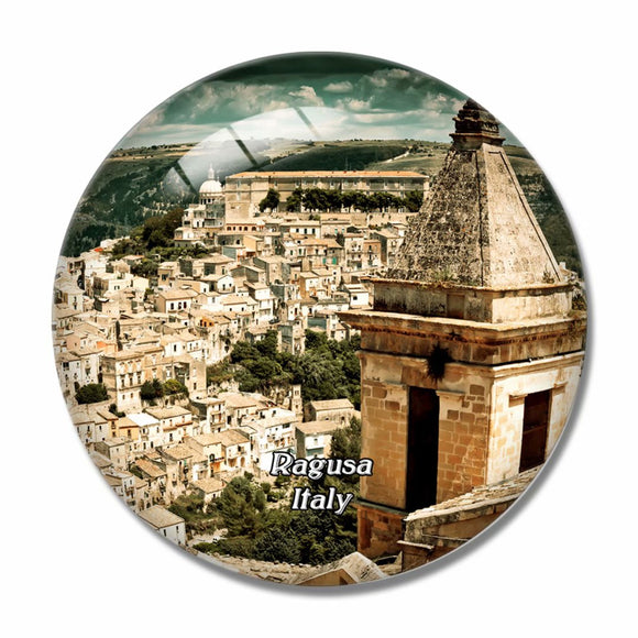 Italy Ragusa 3D Fridge Magnet Crystal Glass