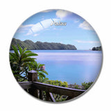 Palau 3D Fridge Magnet Crystal Glass