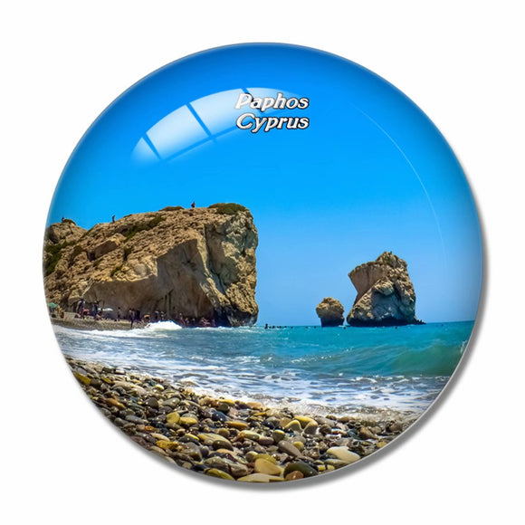 Cyprus Aphrodites Rock Art Paphos 3D Fridge Magnet Crystal Glass