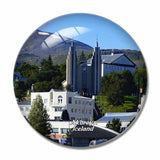 Iceland Akureyri church 3D Fridge Magnet Crystal Glass